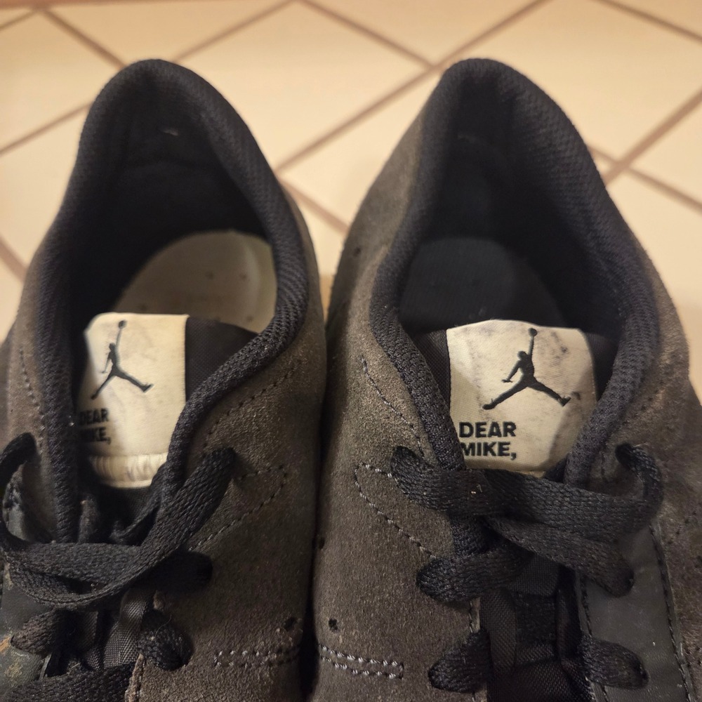 Jordan Series .01 Dear Mike Black Anthracite Suede Sneakers CV8129-001 Mens 11.5 - Picture 3 of 6